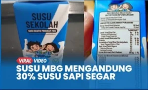 Susu, Salah Satu Kunci Cerdas di Balik Program MBG