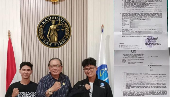 Adv.Lilik Adi Gunawan, S.H. Apresiasi Kinerja Polsek Mampang, Ryan Pelaku Penganiayaan Mahasiswa Paramadina Ditetapkan Sebagai Tersangka