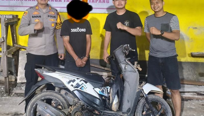 Seorang pria di kecamatan Nanga Tayap kabur usai curi sepeda motor, diamankan polisi