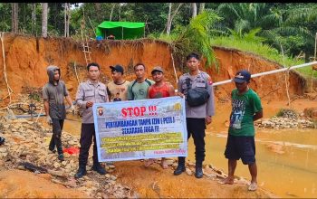 Respons Cepat, Polsek Sekadau Hulu Lakukan Pengecekan dan Pencegahan PETI di Nanga Biaban