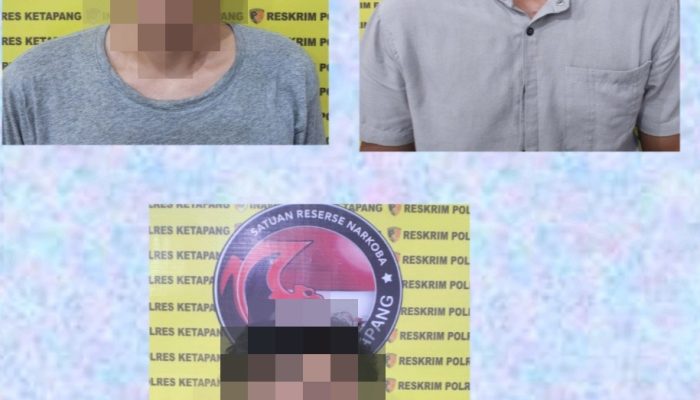 Polsek Delta Pawan Bekuk Tiga Pria Pengedar Sabu, Delapan Paket Sabu Turut Diamankan