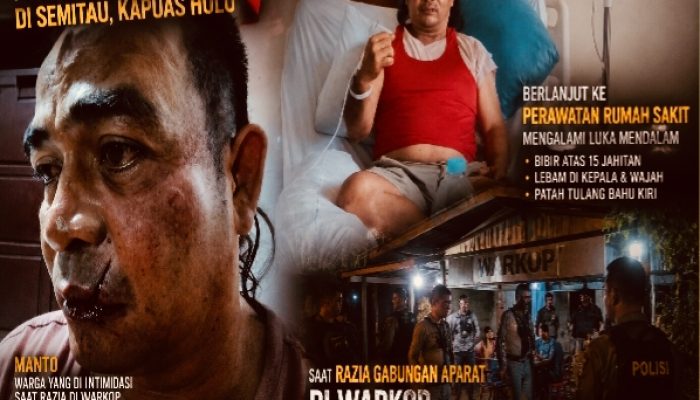 pekat disemitau Aph berhasil melukai wartawan,bagian wajah, lebam bibir berjahit tulang bahu kiri patah, propam Polda Kalbar diharap bertindak tegas
