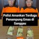 Satreskrim polres Sanggau amankan dua terduga penampung emas ilegal