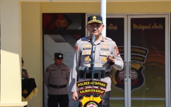 Kapolres Ketapang Pimpin Upacara Kenaikan Pangkat 73 Personel Periode 1 Juli 2026