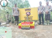 Kapolsek sungai Laur pimpin lansung pembuatan sumur bor di desa riam Bunut tangkal karhutla secara dini