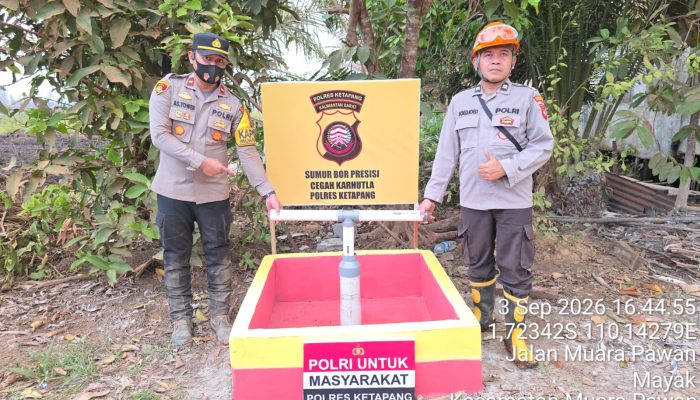 Polres Ketapang Perkuat Penanggulangan Karhutla dengan Pembangunan Sumur Bor Presisi di Kecamatan Muara Pawan